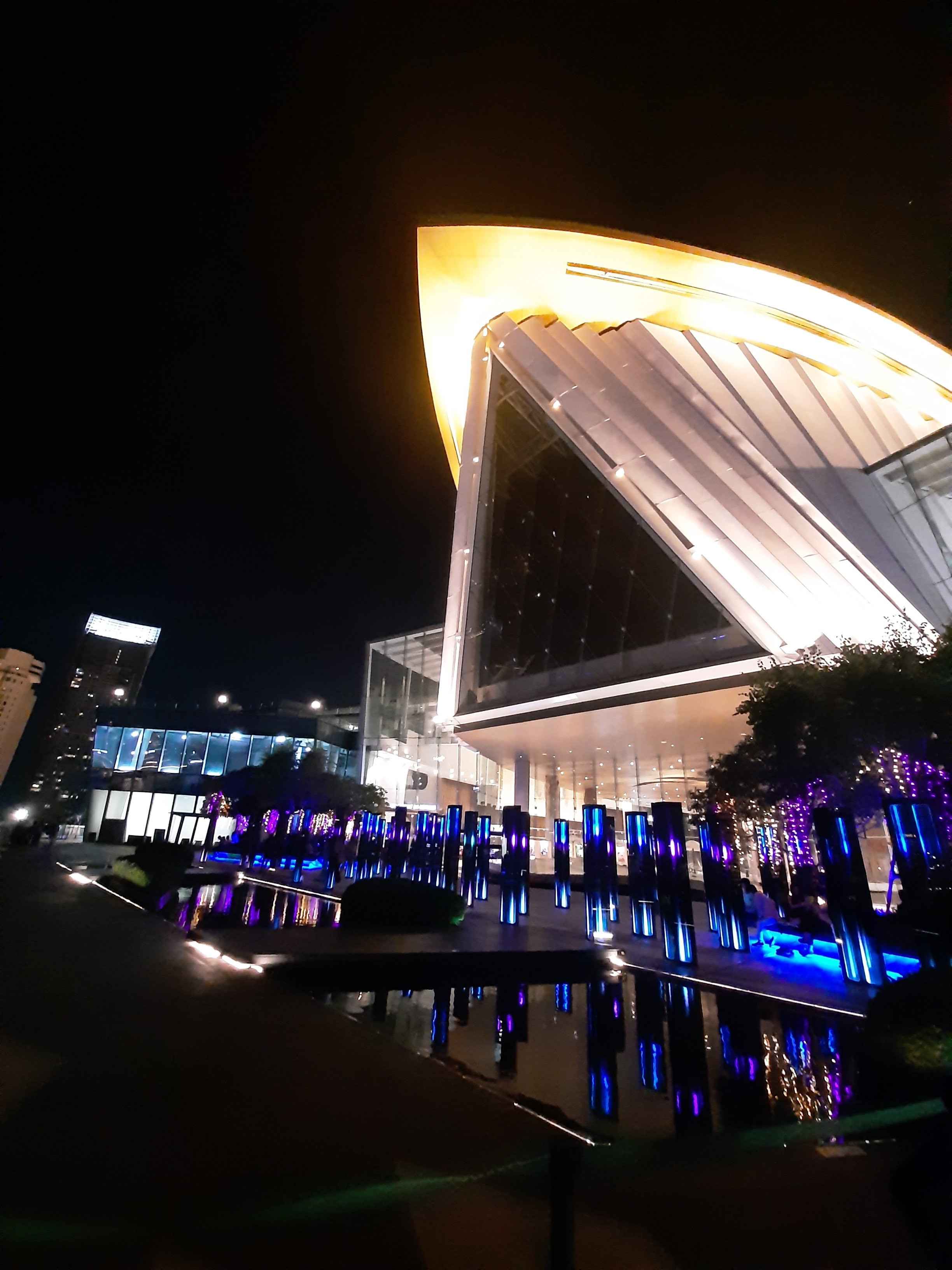 Evening exterior of ICONSIAM in Bangkok