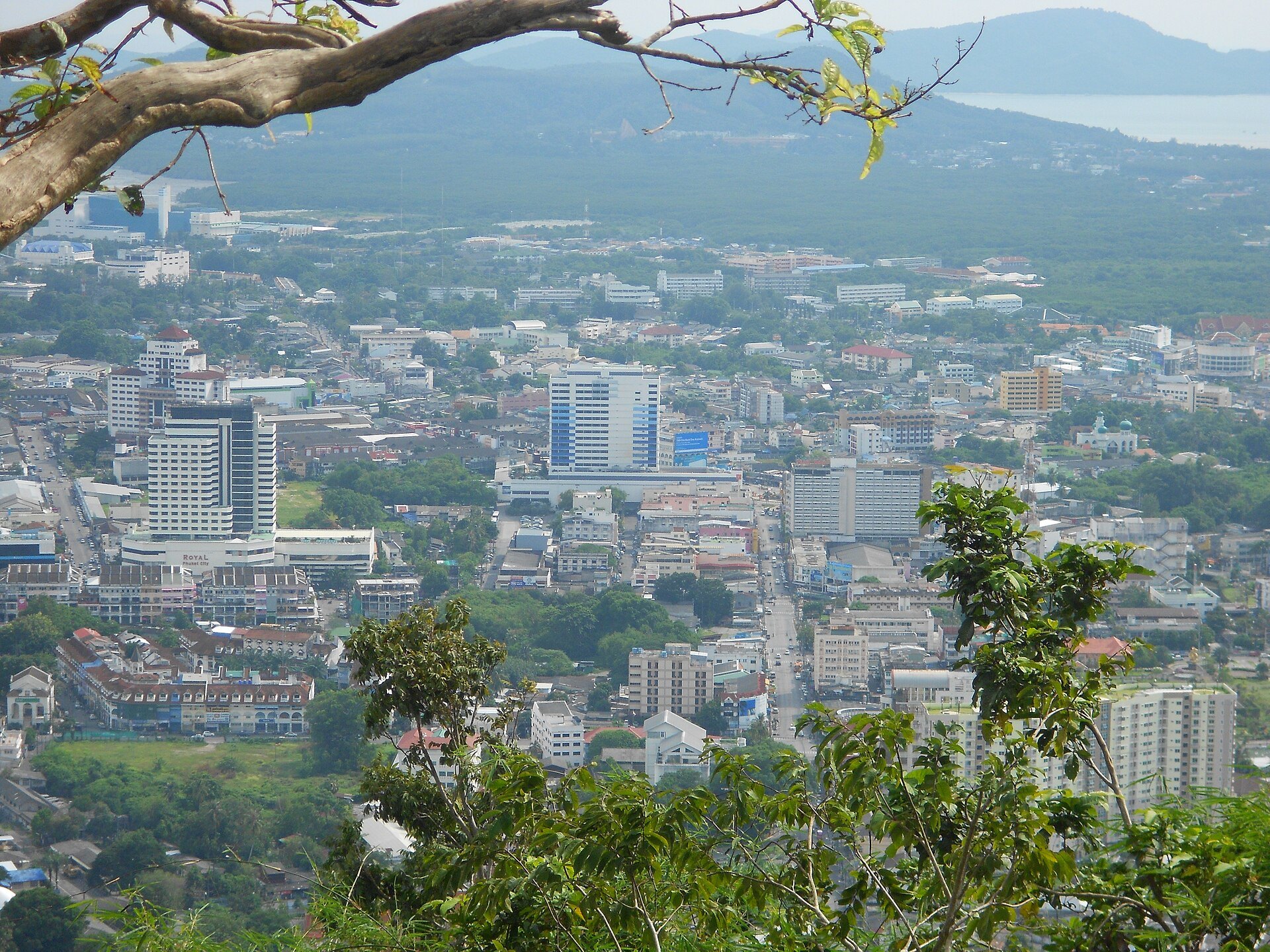 View over Phuket town